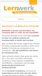 Mobile Screenshot of lernwerk.de