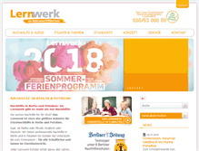 Tablet Screenshot of lernwerk.de